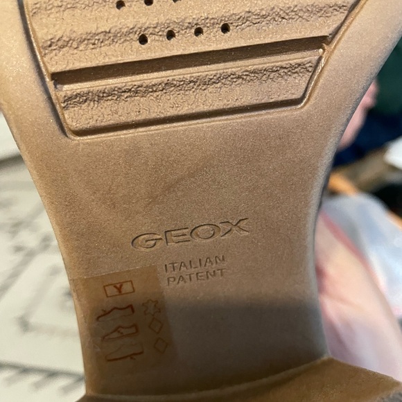 Geox Leather Adrya Snakeskin Brown Ankle Boots - Picture 5 of 8